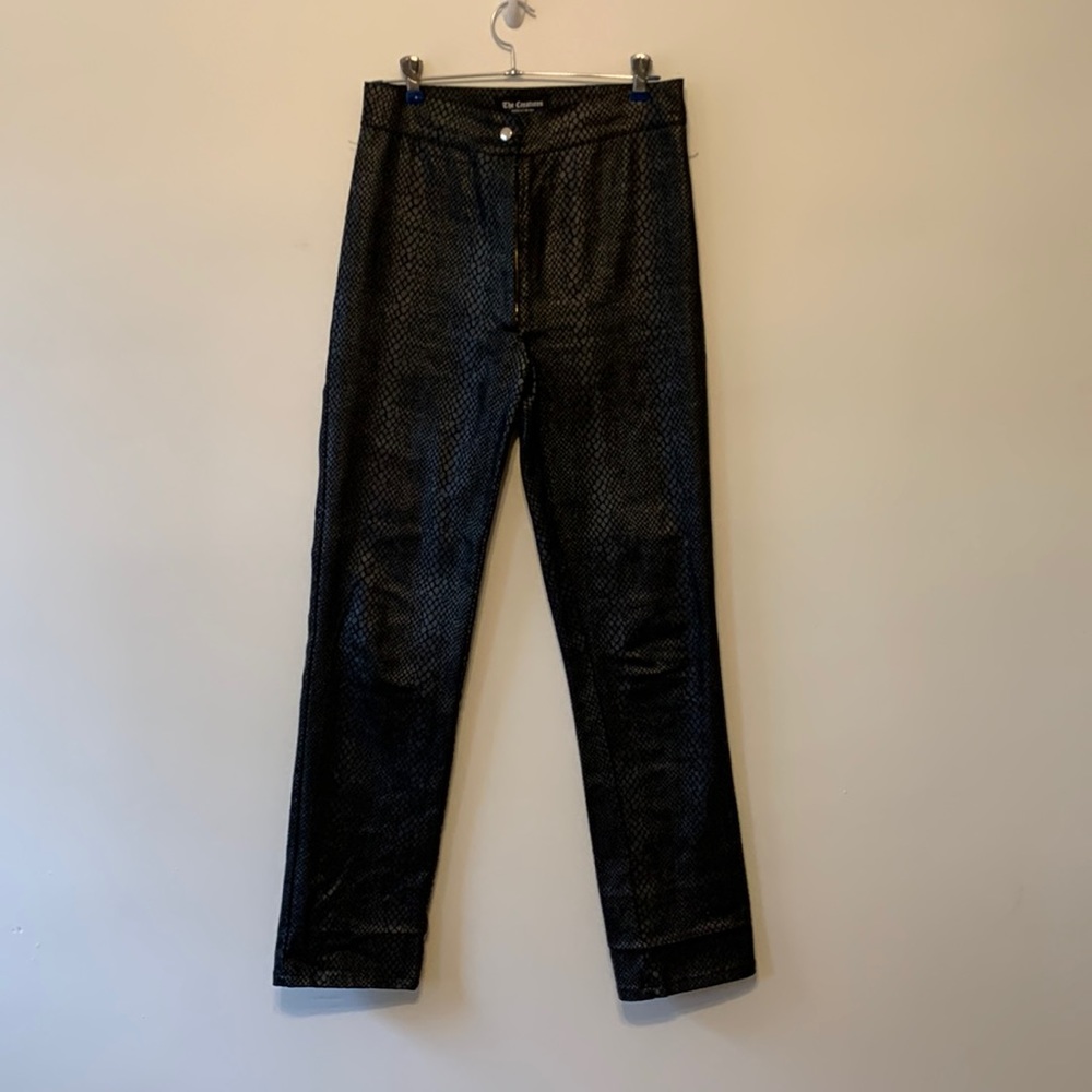 The Creatures faux reptile texture pant